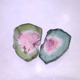 ウォーターメロントルマリン 原石スライス 2個セット 4.19ct (ID:38665)