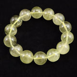 リビアングラス（AAA)　15mm玉 ブレスレット 鑑別書付 56.4g (ID:38920)