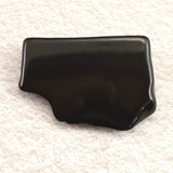 隠岐の島 黒曜石 原石 磨き ディレクトリーカード付 18.6g (ID:38926)