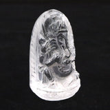 ガネーシュヒマール産 ヒマラヤ水晶  ガネーシャ彫刻置物 証明書付 38.6g (ID:38951)
