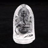 ガネーシュヒマール産 ヒマラヤ水晶  ガネーシャ彫刻置物 証明書付 38.6g (ID:38951)