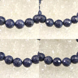 ミャンマー産 ブルー サファイア 10.5mm 128面カット ブレスレット 44.3g　　 (ID:38956)