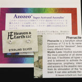 H&E社 フェナカイト(AZOZEO)  3.0mmラウンドカット ピアス 証明書付 (ID:39048)