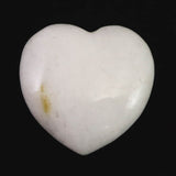 H&E社 ニュージーランドホワイトアゼツライト (AZOZEO) 40mmハート 証明書付 36.2g (ID:39118)