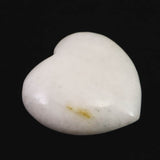 H&E社 ニュージーランドホワイトアゼツライト (AZOZEO) 40mmハート 証明書付 36.2g (ID:39118)