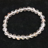オイルインクォーツ  7mm玉ブレスレット 13.1g (ID:39213)