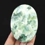 ヘミモルファイト　異極鉱　84mmオーバル　カボション 71.4g (ID:39329)