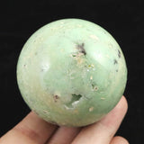 インドネシア産 クリソプレーズ　53mm スフィア 206g (ID:39396)