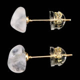 ロシア産 フェナカイト 7mmタンブル ピアス 0.98g (ID:39480)