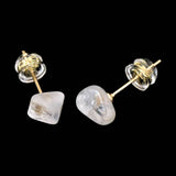 ロシア産 フェナカイト 7mmタンブル ピアス 0.98g (ID:39480)