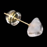 ロシア産 フェナカイト 7mmタンブル ピアス 0.98g (ID:39480)