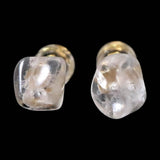 ロシア産 フェナカイト 7mmタンブル ピアス 0.98g (ID:39480)