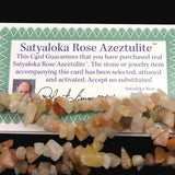 H&E社 サチャロカローズ アゼツライト（AZOZEO)  ナゲットネックレス 証明書付 42.9g  (ID:39586)