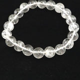 山梨県黒平水晶 Aグレード  10mm玉ブレスレット 証明書付 29.9g (ID:39748)