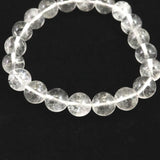 山梨県黒平水晶 Aグレード  10mm玉ブレスレット 証明書付 29.9g (ID:39748)