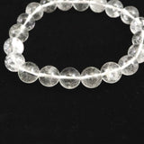 山梨県黒平水晶 Aグレード  10mm玉ブレスレット 証明書付 29.9g (ID:39748)