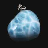ラリマー  AAA 21mmハート　ペンダントトップ 11.2g (ID:39841)