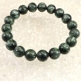 セラフィナイト クリノクロア 10.5mm玉ブレスレット 32.2g (ID:40078)