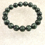 セラフィナイト クリノクロア 10.5mm玉ブレスレット 32.2g (ID:40078)