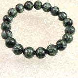 セラフィナイト クリノクロア 10.5mm玉ブレスレット 32.2g (ID:40078)