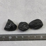 チベタンテクタイト 原石 3個セット  11.5g (ID:40128)