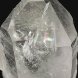 トマスゴンサガ産 水晶 原石 クラスター スターブラリー ドルフィン レインボー 105mm 証明書付 402.5g (ID:40185)