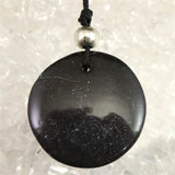 H&E社 マスターシャーマナイト  ディスク型 コード ペンダント 5.7g (ID:40231)