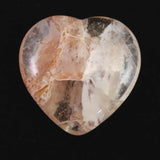 H&E社 ピンクファイアアゼツライト(AZOZEO) 25mmハート 証明書付 6.0g (ID:40266)