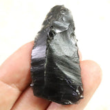 黒曜石 打製石器  47mm  後期旧石器時代 東北・北海道地域 7.5g (ID:40292)