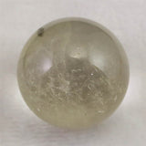 ザギマウンテンクォーツ アンフィボール エジリン入り 37mmスフィア 75.2g (ID:40325)