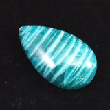 ロシア産 アマゾナイト AAA 31mmティアドロップ カボション 7.4g (ID:40493)