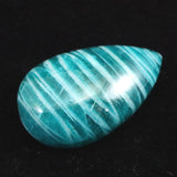 ロシア産 アマゾナイト AAA 31mmティアドロップ カボション 7.4g (ID:40493)