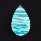 ロシア産 アマゾナイト AAA 31mmティアドロップ カボション 7.4g (ID:40493)