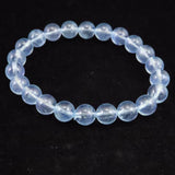 ブラジル産 アクアマリン AAグレード 8.5mm玉ブレスレット 20.7g (ID:40538)