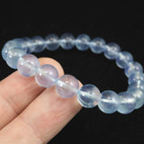ブラジル産 アクアマリン AAグレード 8.5mm玉ブレスレット 20.7g (ID:40538)