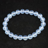 ブラジル産 アクアマリン AAグレード 8.5mm玉ブレスレット 20.7g (ID:40538)