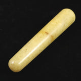 H&E社 サチャロカイエロー アゼツライト　114mmマッサージワンド 証明書付 85.4g (ID:40545)