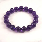 ウルグアイ産 アメジスト AAA 12.5m玉ブレスレット 47.2g (ID:40684)