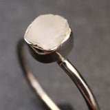 ロシア産 フェナカイト 6.6X5.9mm 原石 リング 16号 (ID:40789)