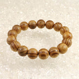 伊勢神宮御山杉 内宮大杉 13mm玉ブレスレット 証明書付 type.D (ID:40805)