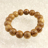 伊勢神宮御山杉 内宮大杉 13mm玉ブレスレット 証明書付 type.D (ID:40805)