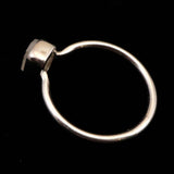 ロシア産 フェナカイト 6.7X6.5mm 原石 リング 14号 (ID:41046)