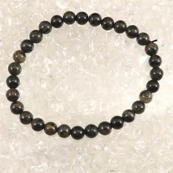 ノルウェー産 フェナカイト 6mm玉ブレスレット ディレクトリカード付 10.2g (ID:41158)