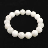 H&E社 アゼツライト（AZOZEO)　12mm玉ブレスレット 証明書付 45.4g (ID:41160)