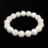 H&E社 アゼツライト（AZOZEO)　12mm玉ブレスレット 証明書付 45.4g (ID:41160)