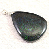 ブラックマトリックスオパール 37mmタンブル ペンダントトップ 9.7g (ID:41181)