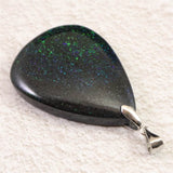 ブラックマトリックスオパール 37mmタンブル ペンダントトップ 9.7g (ID:41181)