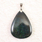 ブラックマトリックスオパール 37mmタンブル ペンダントトップ 9.7g (ID:41181)