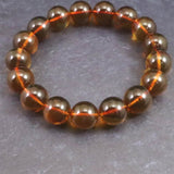 天然琥珀 ミャンマー産 レッドブルーアンバー  12mm玉ブレスレット 16.6g (ID:41271)