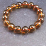 天然琥珀 ミャンマー産 レッドブルーアンバー  12mm玉ブレスレット 16.6g (ID:41271)